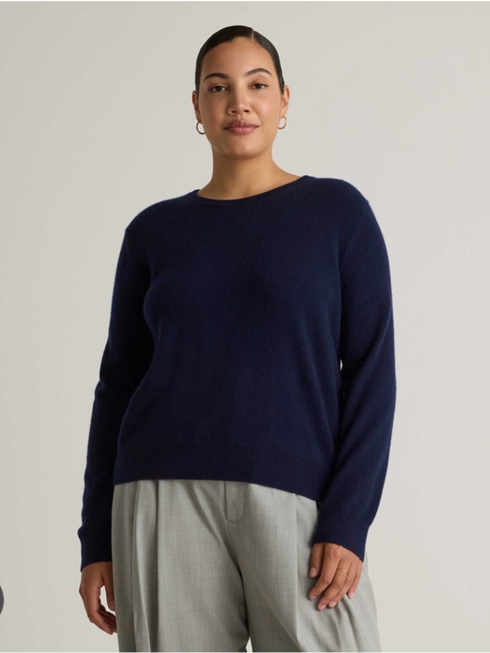 NWT Quince Women's Crewneck Sweater - Navy  Sz Medium